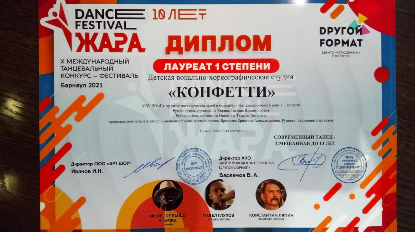 Салют, «Конфетти»!